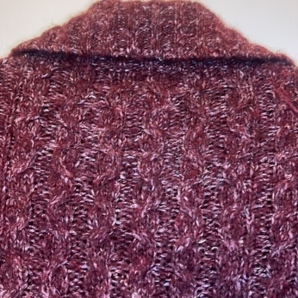 L.l. Bean Button Up Wool Blend Large Button Cardi… - image 8